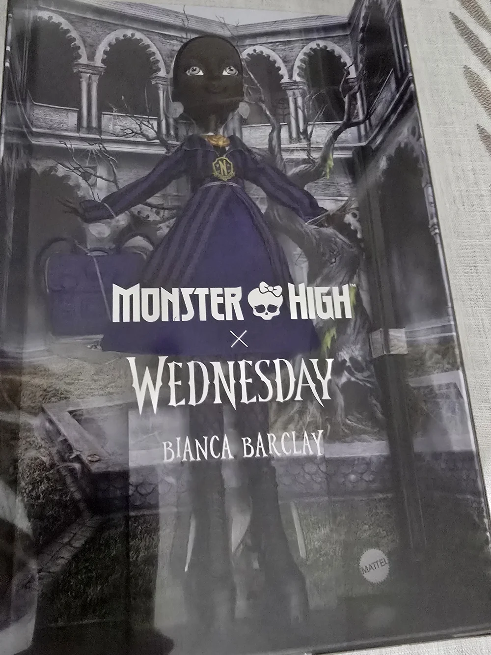 Monster High Wednesday Bianca Barclay Purple Striped Kids Costume Doll